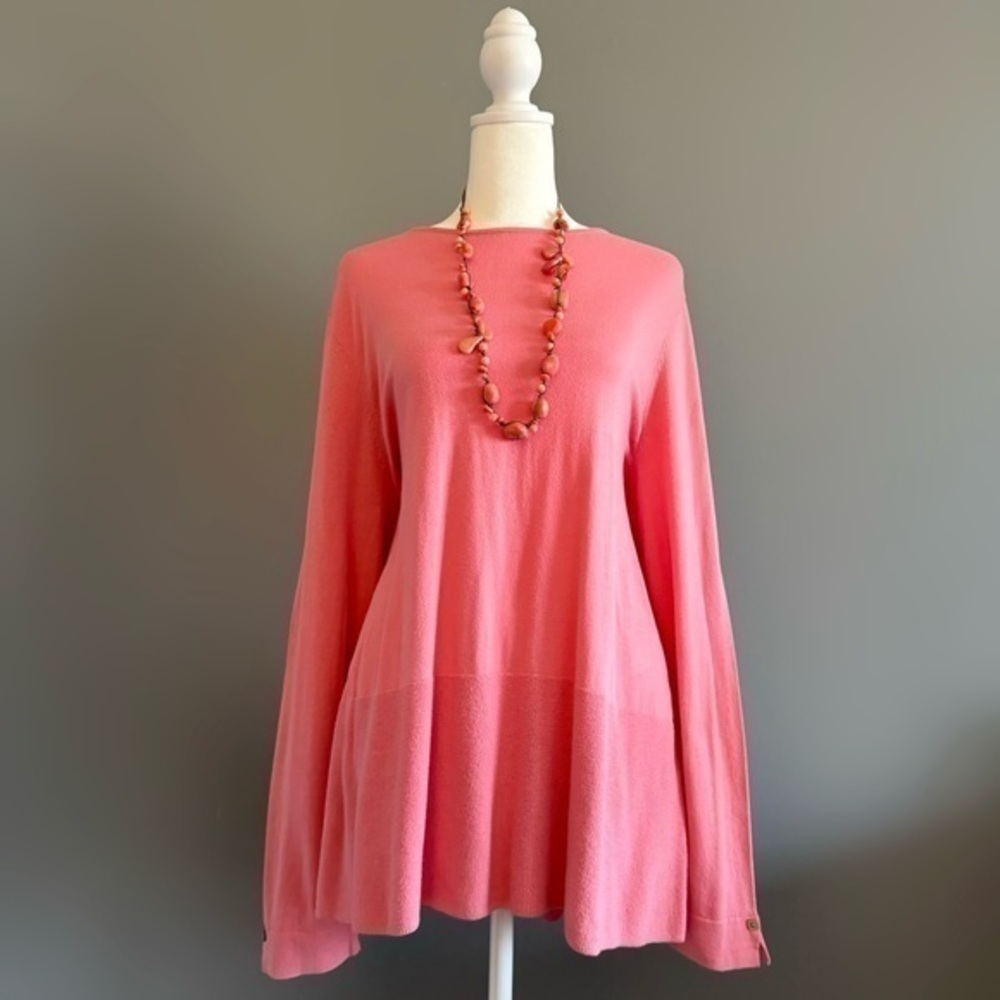 EUC J. Jill Coral Oversized Lightweight Sweater Size L